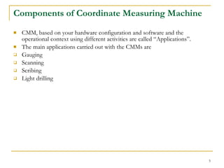 Presentation Study on CMM And Application | PPT