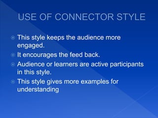 Presentation style connector style | PPTX
