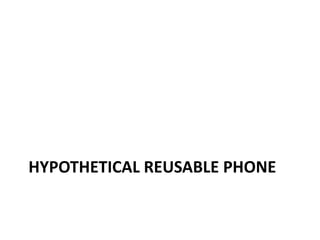 HYPOTHETICAL REUSABLE PHONE 
 