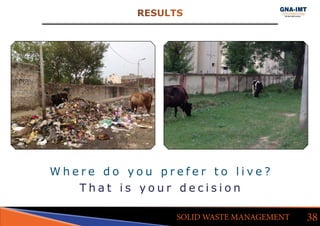RESULTS
38SOLID WASTE MANAGEMENT
W h e r e d o y o u p r e f e r t o l i v e ?
T h a t i s y o u r d e c i s i o n
 