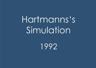Hartmanns‘s
 Simulation
   1992
 