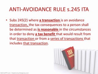 Presentation tax avoidance | PPTX
