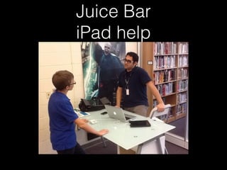 Juice Bar
iPad help
 