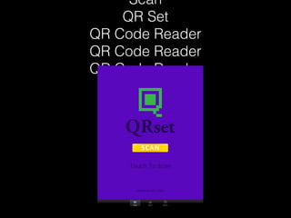 Scan
    QR Set
QR Code Reader
QR Code Reader
QR Code Reader
 