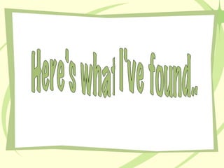 Here's what I've found.. 