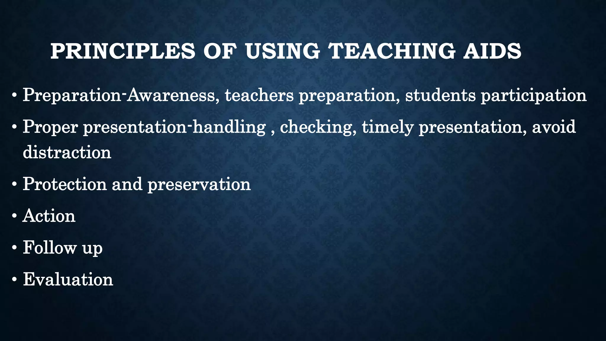 Presentation teaching aids | PPTX
