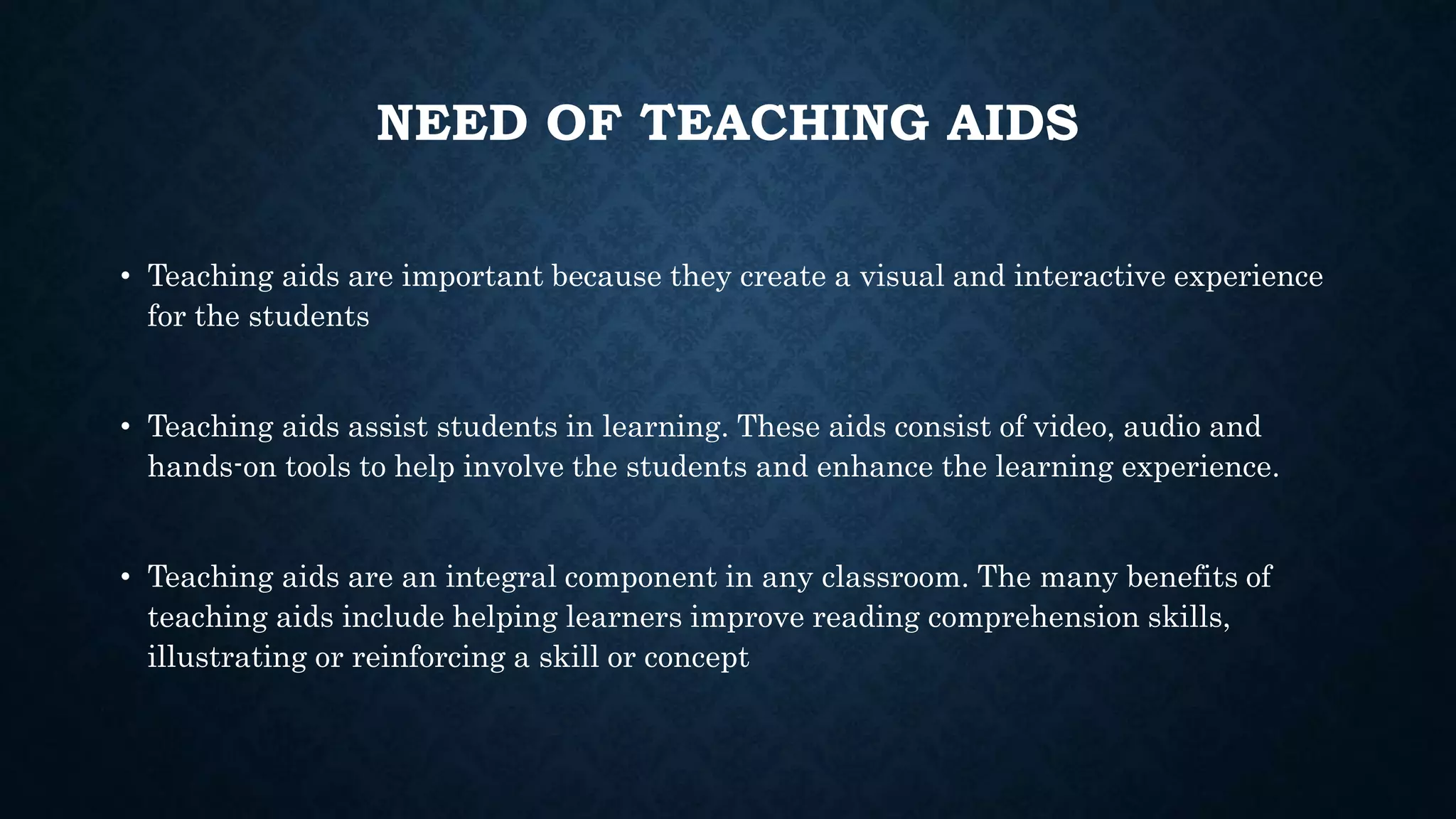 Presentation teaching aids PPT