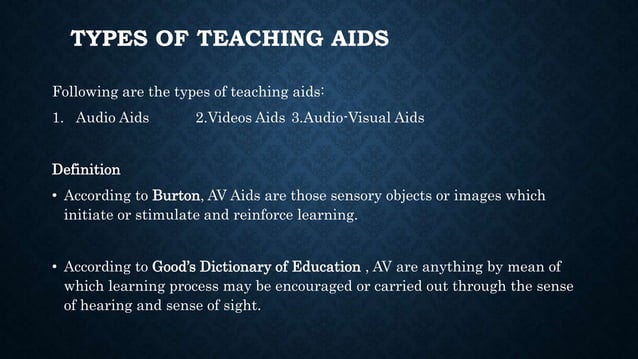 Presentation teaching aids | PPTX | Education