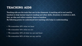 Presentation teaching aids