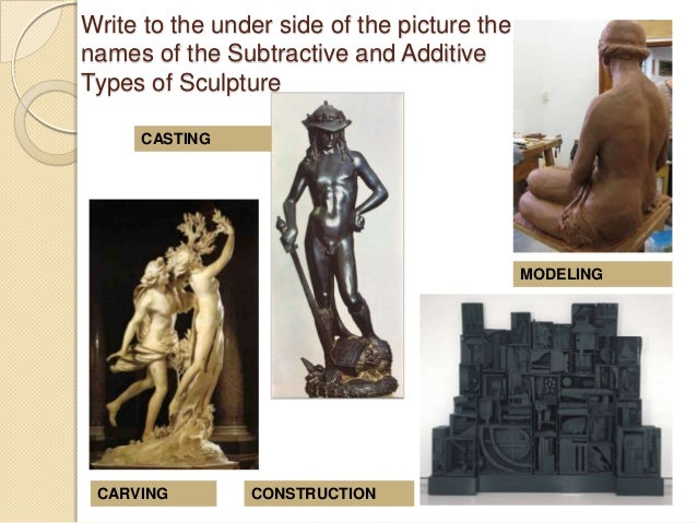 presentation technical and sculptural forms subtractive sculpture definition