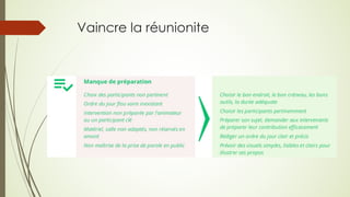 Vaincre la réunionite
 