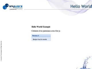 © Anyware Technologies-All Right Reserved




                                            Hello World
 