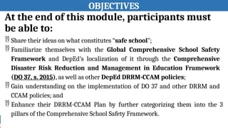 Comprehensive Disaster Risk Reduction and Management Framework in ...