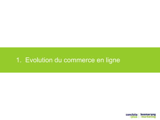1. Evolution du commerce en ligne 
 