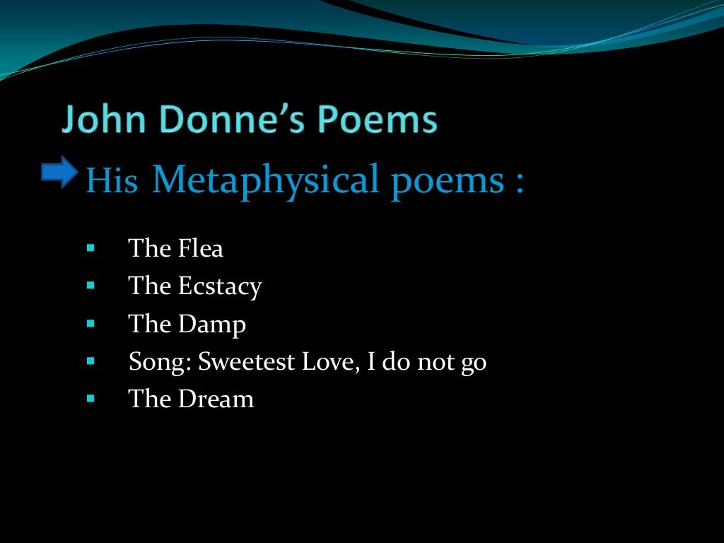Metaphysical poem "The Dream"by John Donne