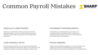 The Importance of Payroll Accuracy | Sharp Payroll Service | PDF