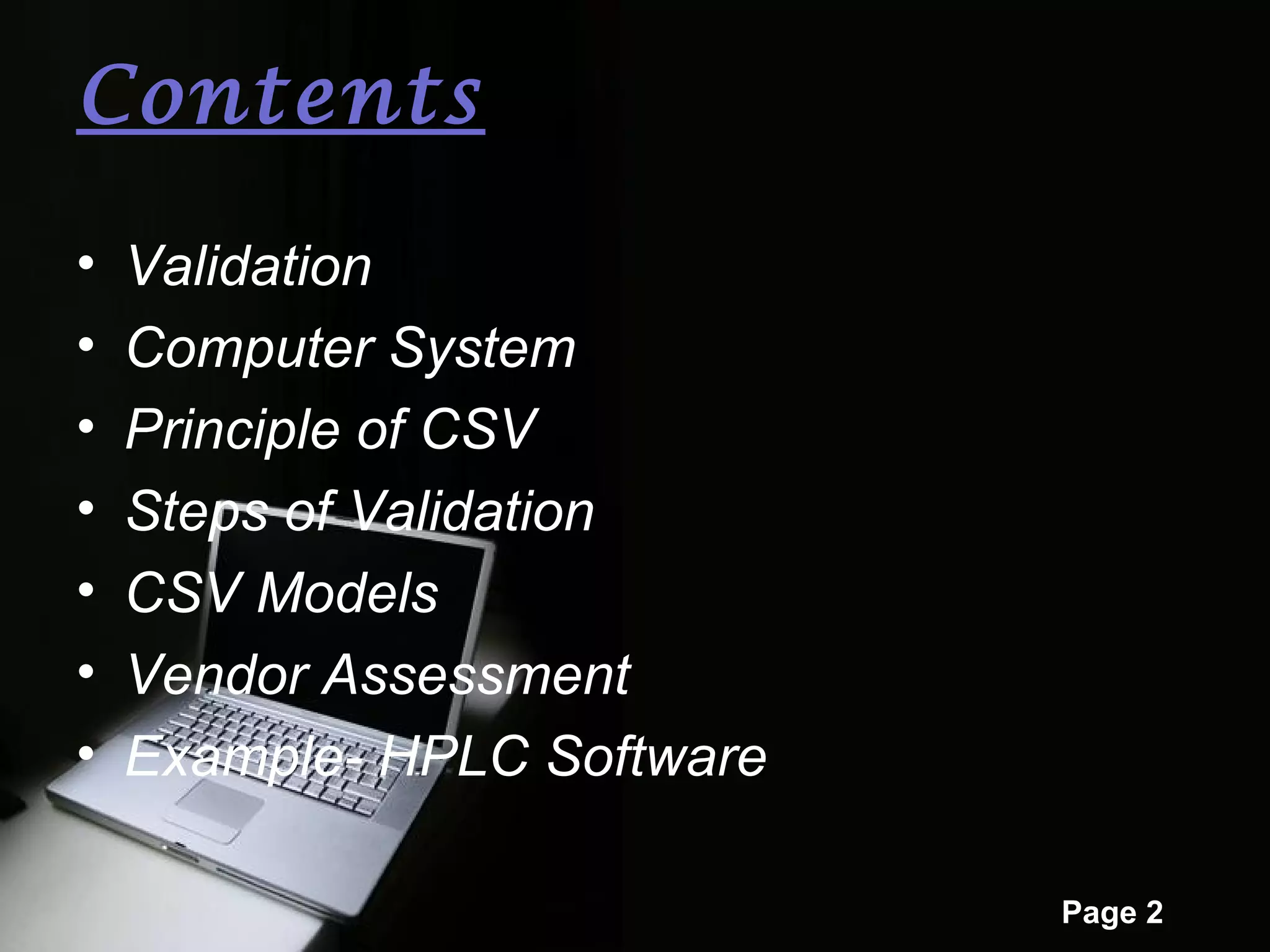 Computer System Validation | PPT | Operating Systems | Computer ...