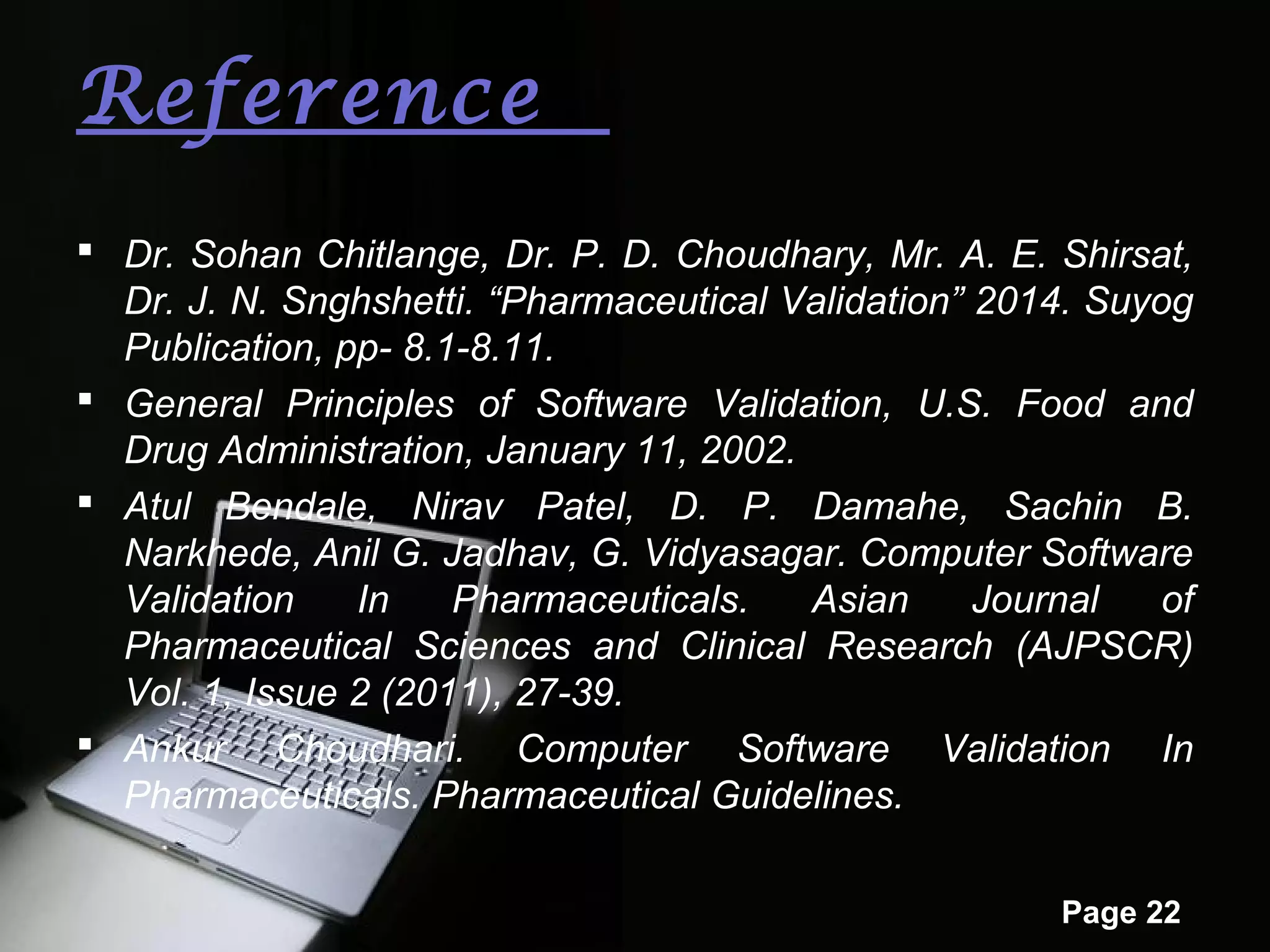 Computer System Validation | PPT