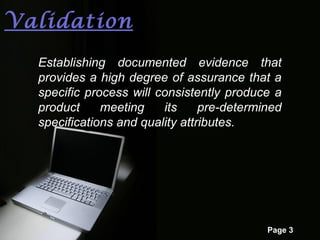 Computer System Validation | PPT | Operating Systems | Computer ...