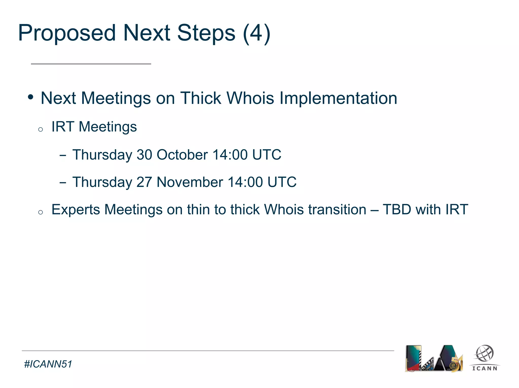 Text 
Thank you 
for your participation 
#ICANN51 
