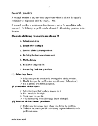research problem pdf notes