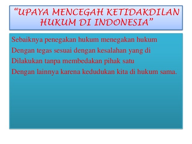 SOSIOLOGI POLITIK Ketidakadilan Hukum Di Indonesia 