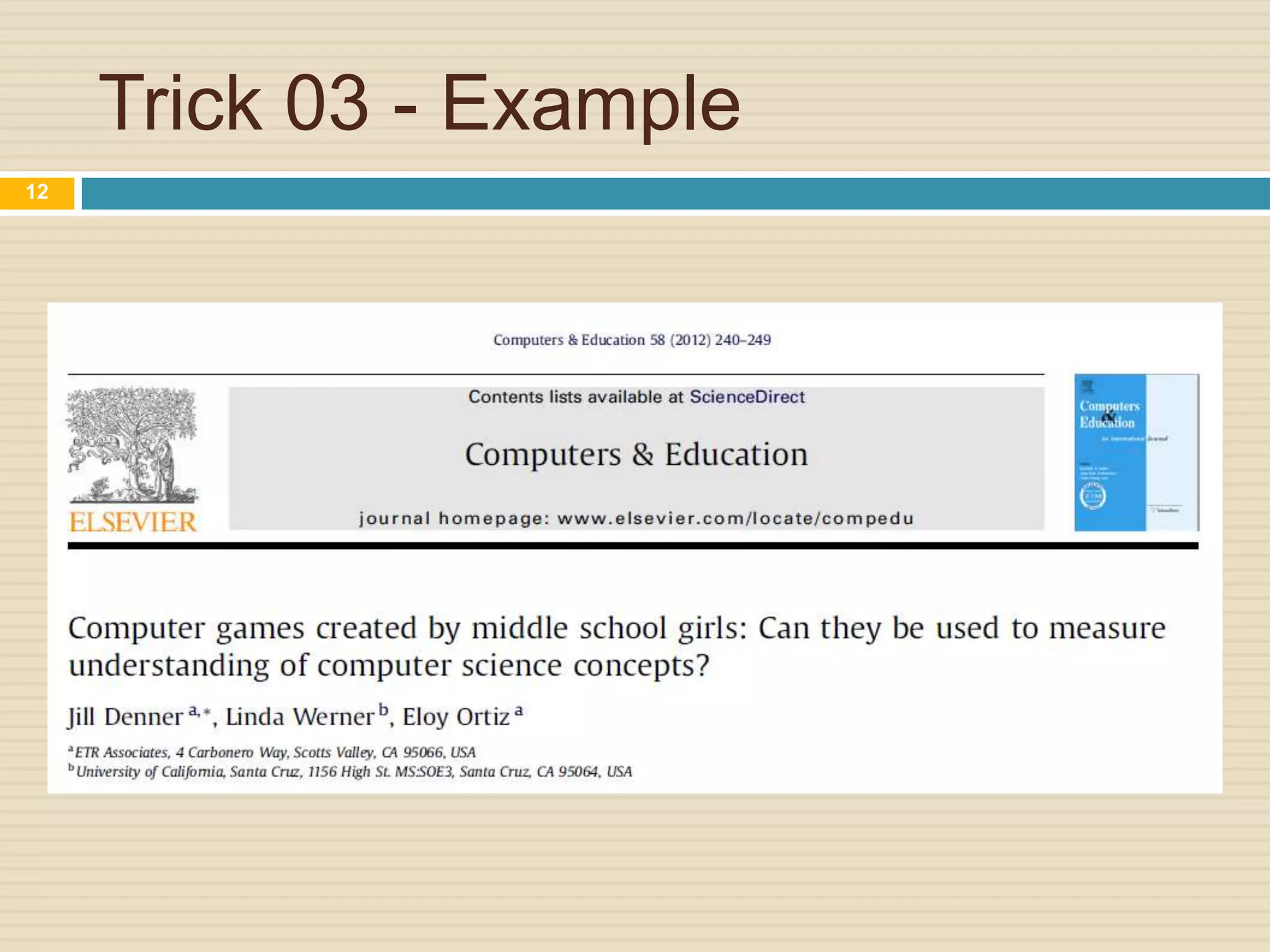 Trick 03 - Example
12

 