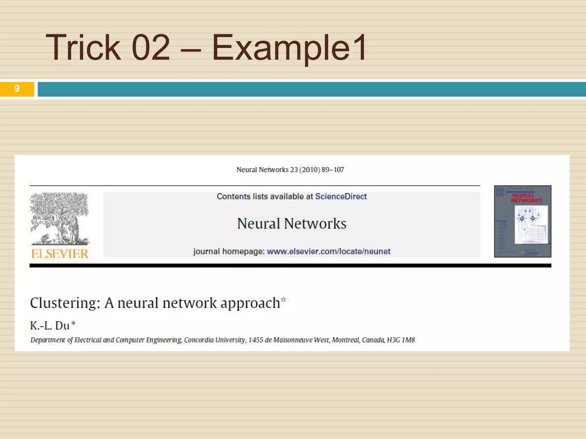 Trick 02 – Example1
9

 