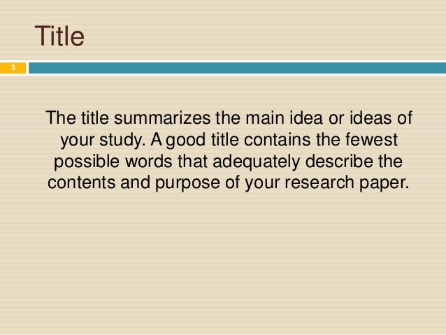 How do you prepare a research paper