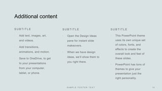 Additional content







 