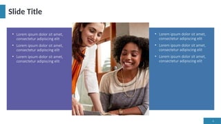 4
Slide Title
• Lorem ipsum dolor sit amet,
consectetur adipiscing elit
• Lorem ipsum dolor sit amet,
consectetur adipiscing elit
• Lorem ipsum dolor sit amet,
consectetur adipiscing elit
• Lorem ipsum dolor sit amet,
consectetur adipiscing elit
• Lorem ipsum dolor sit amet,
consectetur adipiscing elit
• Lorem ipsum dolor sit amet,
consectetur adipiscing elit
 