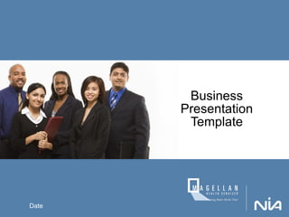 Business Presentation Template Date 