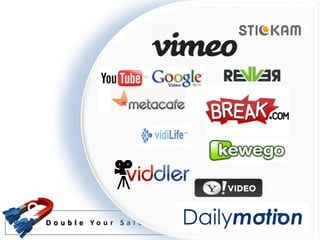 TOP 12 VIDEO HOSTING SITES




                             D o u b l e Yo u r S a l e s L e a d s
 