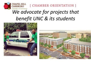 We advocate for projects that
benefit UNC & its students

 