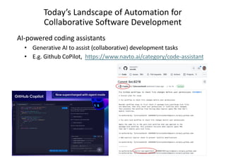 Agent-Based Automation of Collaborative Software Development: Current ...