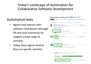 Agent-Based Automation of Collaborative Software Development: Current ...