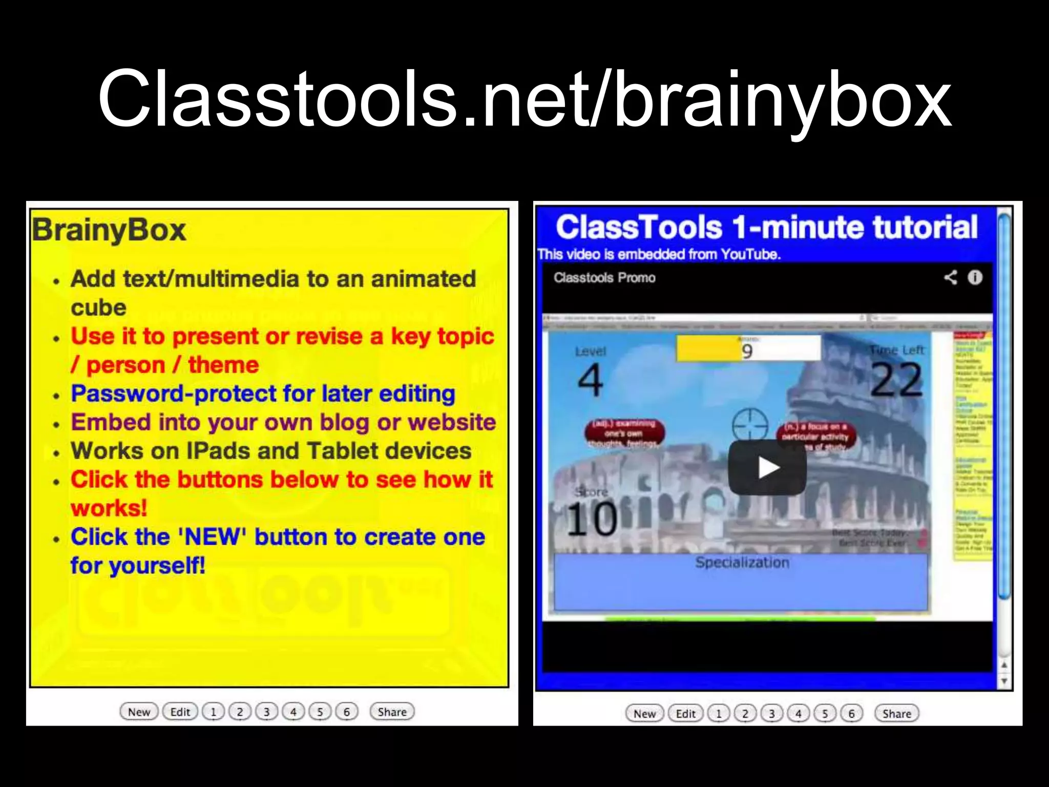 Classtools.net/brainybox
 