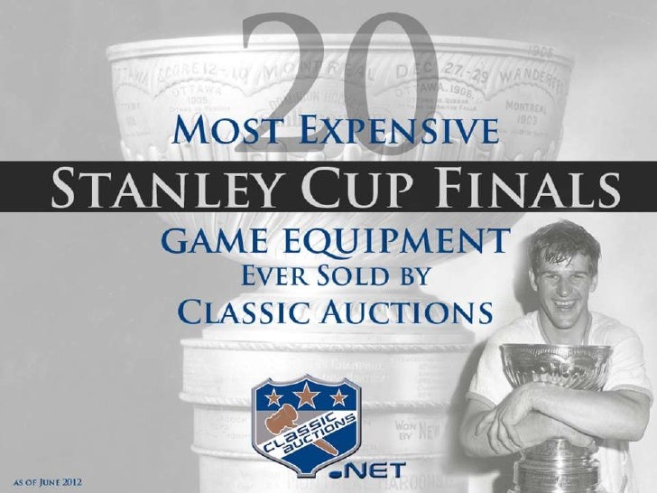 20 Most Expensive Stanley Cup Game Equipment Ever Sold by Classic Auc…