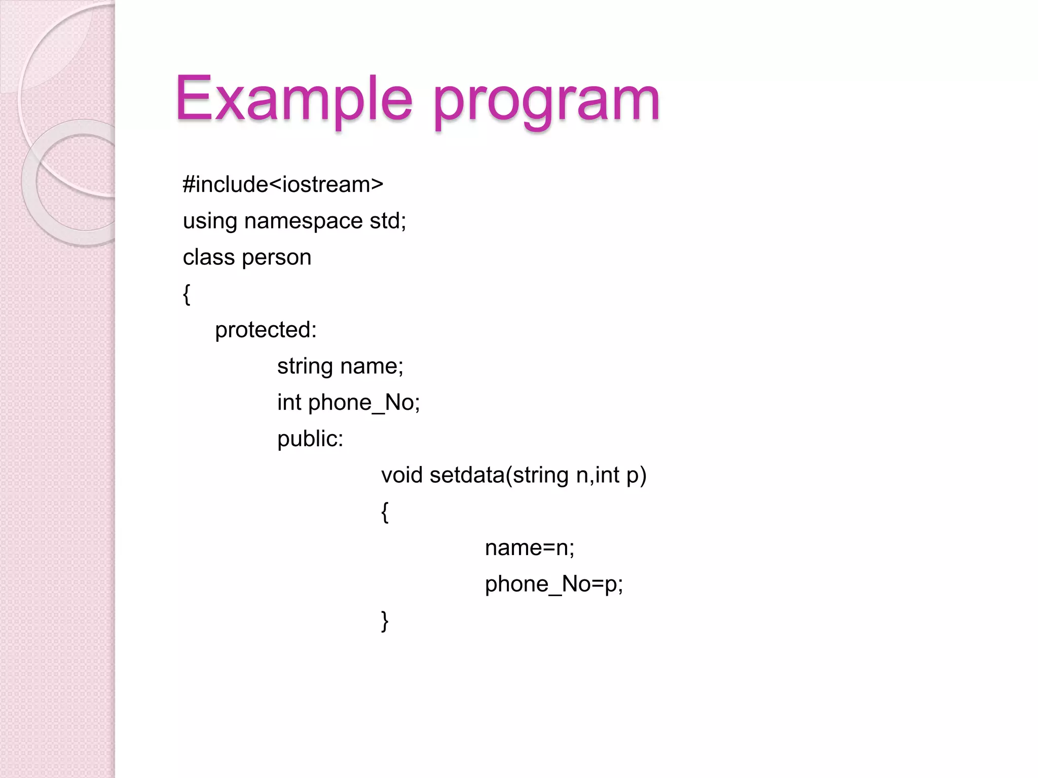 inheritance in C++ | PPT