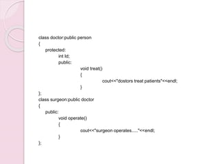 inheritance in C++ | PPTX