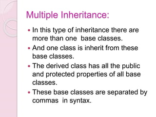 inheritance in C++ | PPT