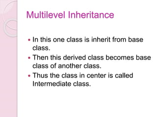 inheritance in C++ | PPT