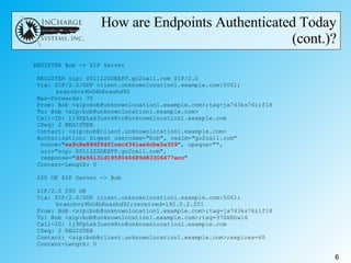 How are Endpoints Authenticated Today (cont.)? 