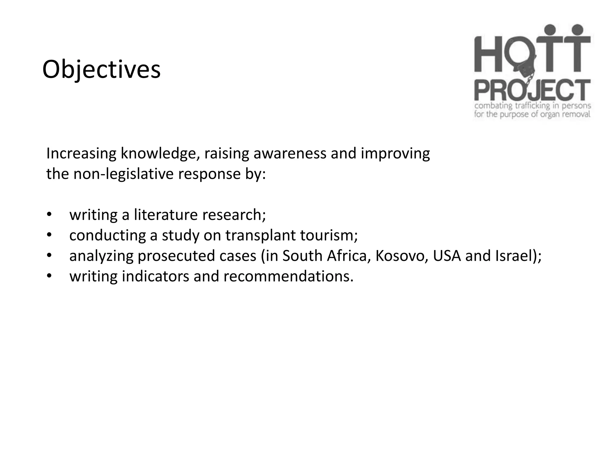 Human trafficking for the purpose of organ removal - PPTX