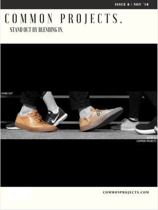 Common Projects Shoe Advertising