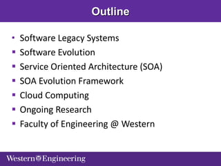 Software Evolution: From Legacy Systems, Service Oriented Architecture ...