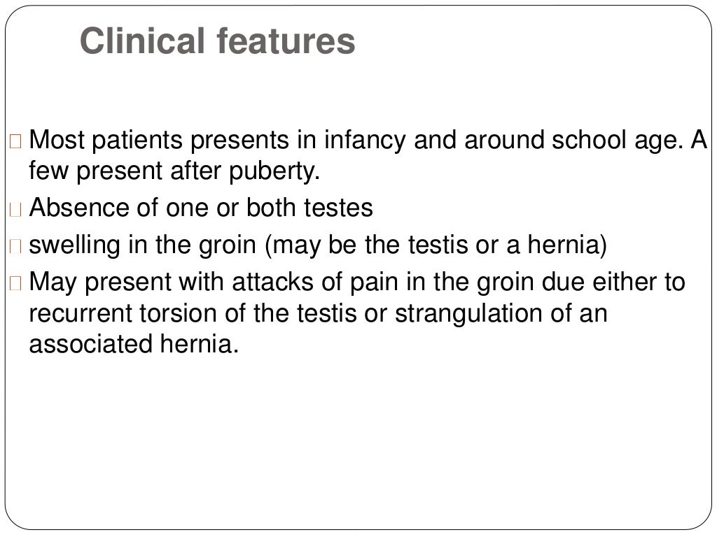 Undescended Testes
