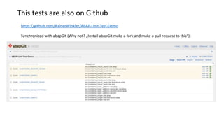 Unit Tests and Test Seams for abap Hamburg June 2017 presented | PPTX