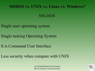 Unix Tutorial & overview | PPT