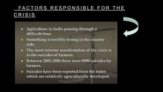 F A C T O R S R E S P O N S I B L E F O R T H E
C R I S I S
 